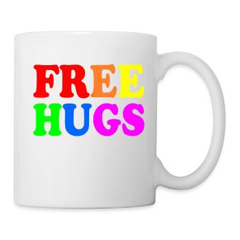 Free hugs - Mug blanc - blanc - Droite