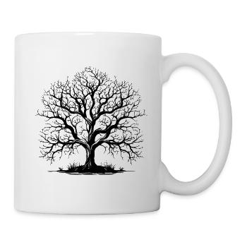 Baum ohne Blätter - Tasse - Weiß - Rechts