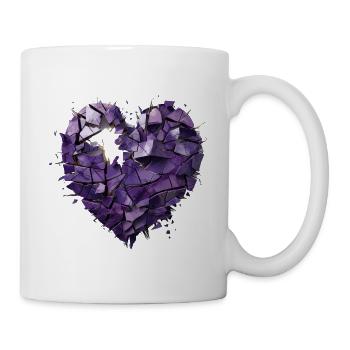 Valentinstag Herz Liebe Liebesbeweis Gefühle - Tasse - Weiß - Rechts