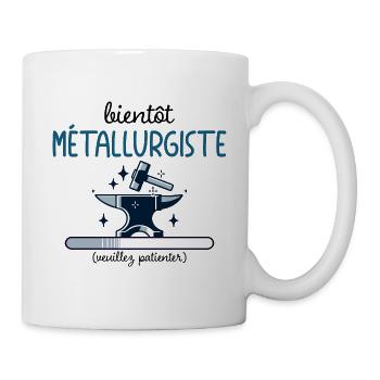 Métier Bientôt Métallurgiste En Cours - Mug blanc - blanc - Droite