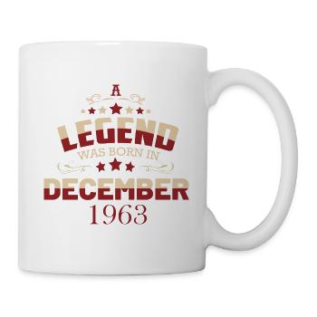 Une légende est née en décembre 1963 - Mug blanc - blanc - Droite