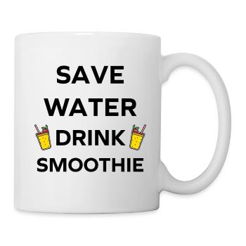 Save water drink smoothies - Mug - white - Right