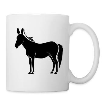 Esel - Tasse - Weiß - Rechts