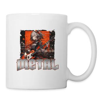 Metal Musik Album Cover - Anime Shirt - Tasse - Weiß - Rechts