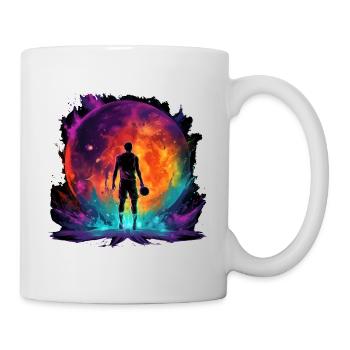 Basketball player in art design for sports fans - Mug - white - Right