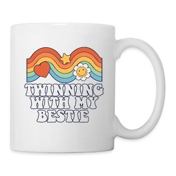 Jumelage de jours jumeaux avec ma meilleure amie - Mug blanc - blanc - Droite