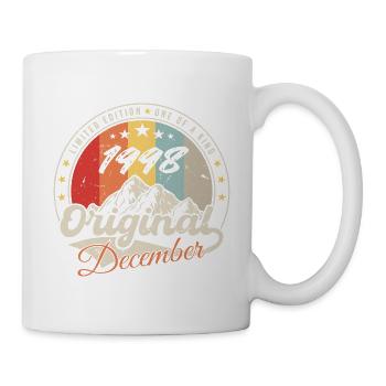 Vintage Cadeau D'anniversaire - Décembre 1998 - Mug blanc - blanc - Droite