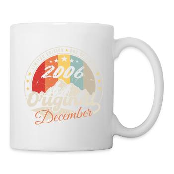 Vintage Cadeau D'anniversaire - Décembre 2006 - Mug blanc - blanc - Droite