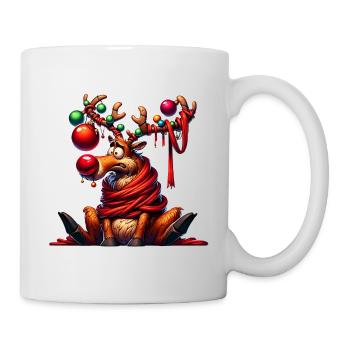 Christmas Reindeer Fairy Lights Breakdown - Mug - white - Right