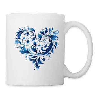 Kunst Herz Liebe Liebesbeweis Gefühle - Tasse - Weiß - Rechts