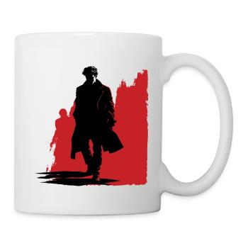 Le mystérieux détective - Mug blanc - blanc - Droite