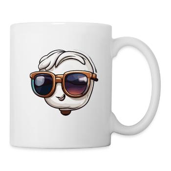 Figurine / Smile / Sunglasses / Cool / Emojis - Mug - white - Right