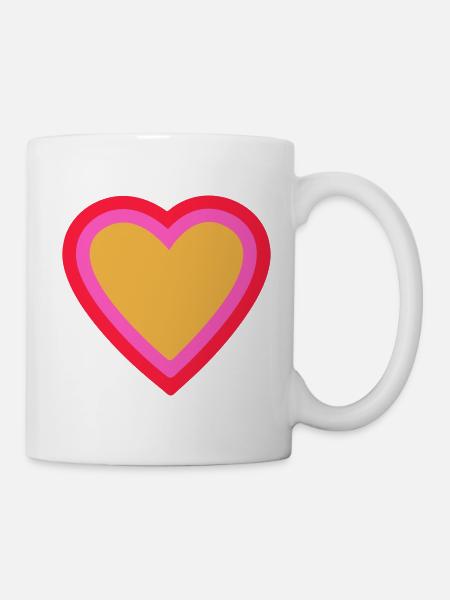 Herz - Tasse - Weiß