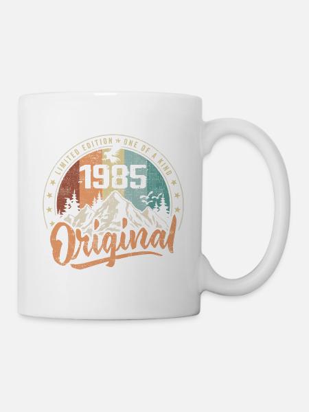Original 1985 Retro Geburtstagsgeschenk Jahrgang 1985 - Tasse - Weiß