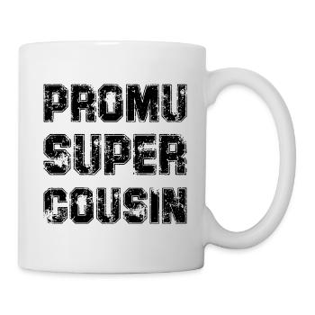 Promu Super Cousin Cadeau Rigolo Homme Cousin - Mug blanc - blanc - Droite
