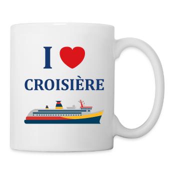I love Croisière - Mug blanc - blanc - Droite
