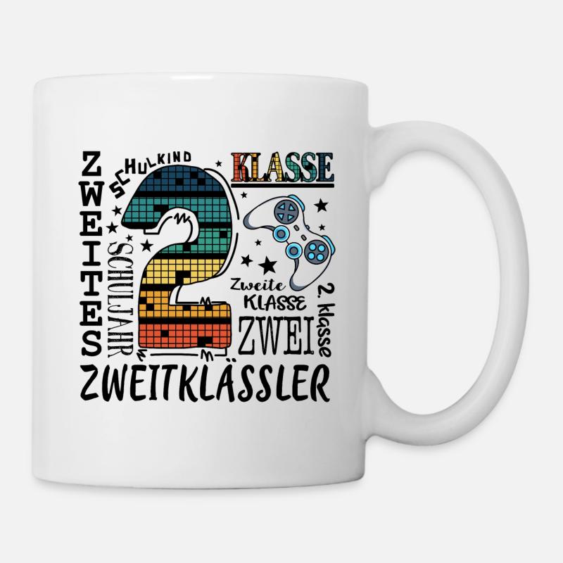 2. Klasse Gaming - Tasse - Weiß