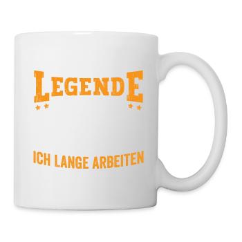 Auch eine Legne geht mal in Rente - Tasse - Weiß - Rechts