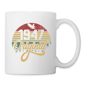 Original 1947 Vintage - Cadeau D’anniversaire 1947 - Mug blanc - blanc - Droite