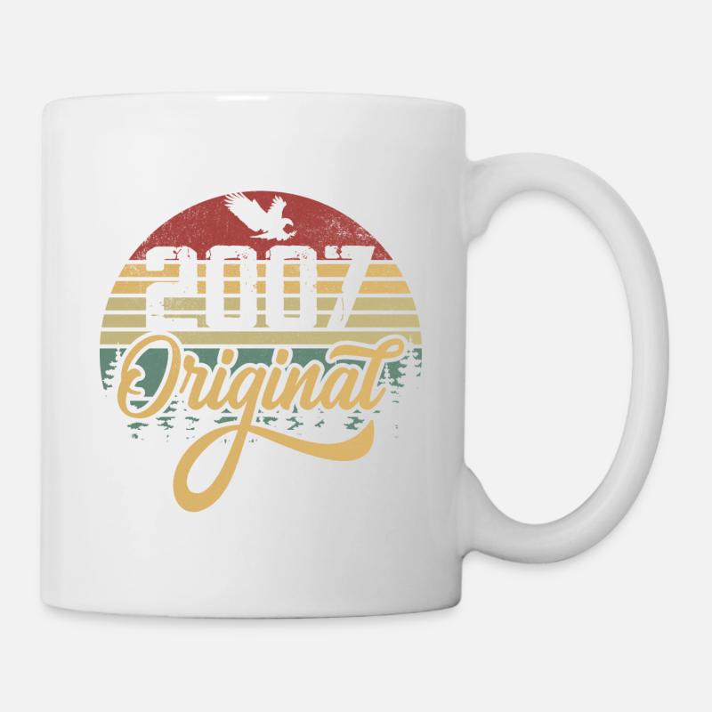Originaler Jahrgang 2007 – Geburtstagsgeschenk 2007 - Tasse - Weiß