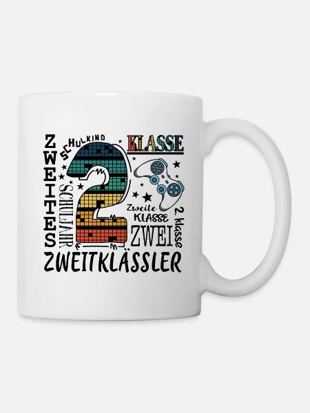 2. Klasse Gaming - Tasse - Weiß