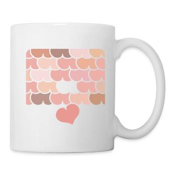 Je t'aime - Mug blanc - blanc - Droite