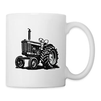 Tractor / Agriculture / Farmer / Field Work - Mug - white - Right