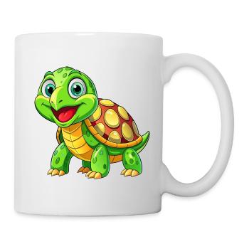 Méga Tortue Mignonne - Mug blanc - blanc - Droite