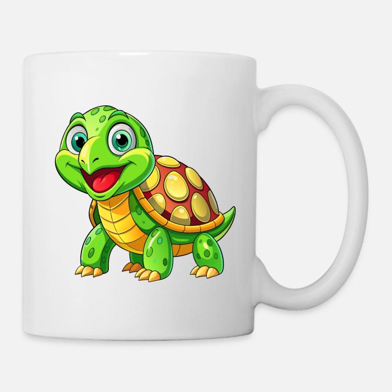 Méga Tortue Mignonne - Mug blanc - blanc