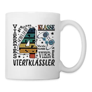 Jeux de 4e classe - Mug blanc - blanc - Droite