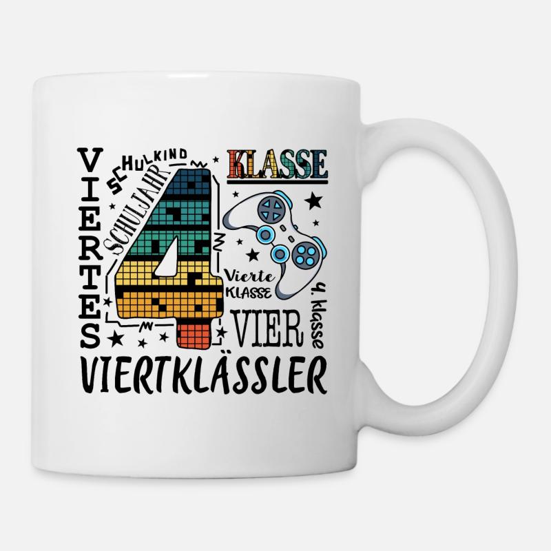 4. Klasse Gaming - Tasse - Weiß