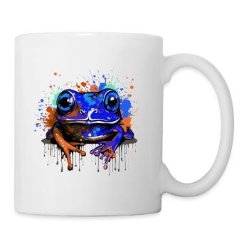 Frosch Bunt - Tasse - Weiß - Rechts