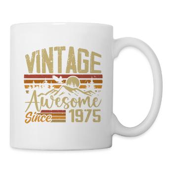 Vintage 1975 Retro 1975 Birthday Gift - Mug - white - Right