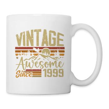 Vintage 1999 Rétro Cadeau D’anniversaire 1999 - Mug blanc - blanc - Droite