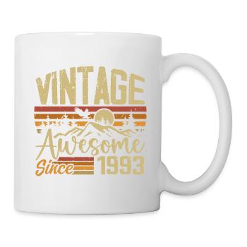 Vintage 1993 Retro 1993 Birthday Gift - Mug - white - Right