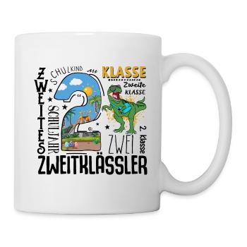 2nd class Dino T-Rex - Mug - white - Right