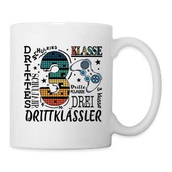 3. Klasse Gaming - Tasse - Weiß - Rechts