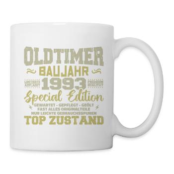 Millésime 1993 Né Rétro Anniversaire Vintage - Mug blanc - blanc - Droite