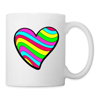 Psychedelic Love Heart - Mug - white - Right
