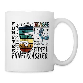5. Klasse Gaming - Tasse - Weiß - Rechts
