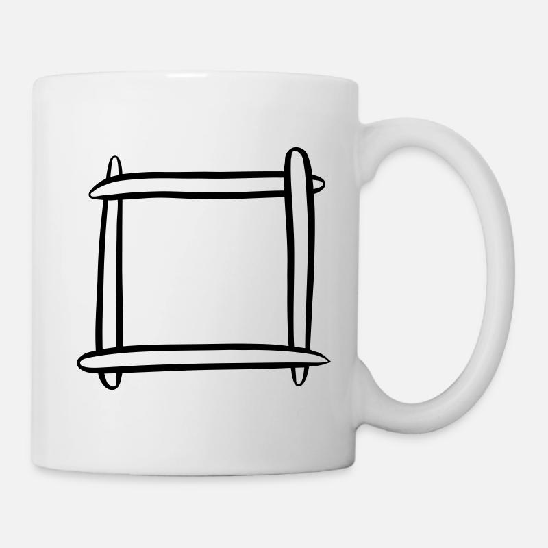 Decorative frame / picture frame. Template. - Mug - white