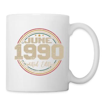 Né en June 1990 Anniversaire 11990 Juin 1990 Juin - Mug blanc - blanc - Droite