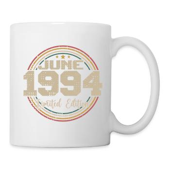 Geboren im Juni 1994 Geburtstag 11994 Juni 1994 Juni - Tasse - Weiß - Rechts