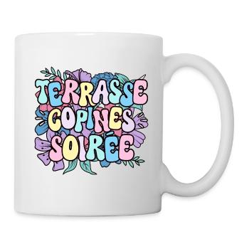 Apéro Amie Femme Terrasse Copines Soirée - Mug blanc - blanc - Droite