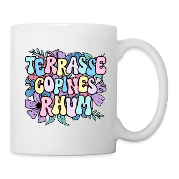 Soirée Amie Femme Terrasse Copines Rhum - Mug blanc - blanc - Droite