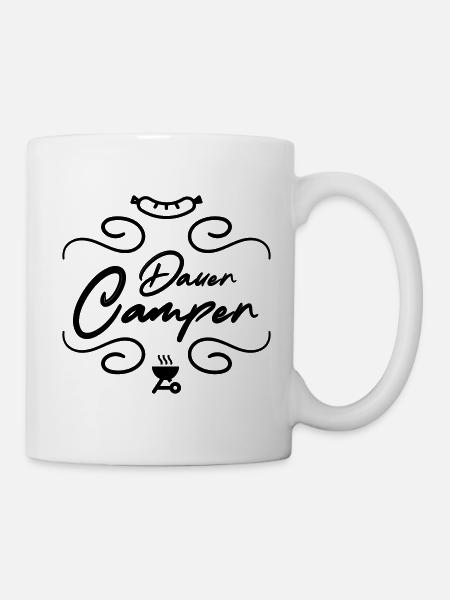 Dauercamper - Tasse - Weiß
