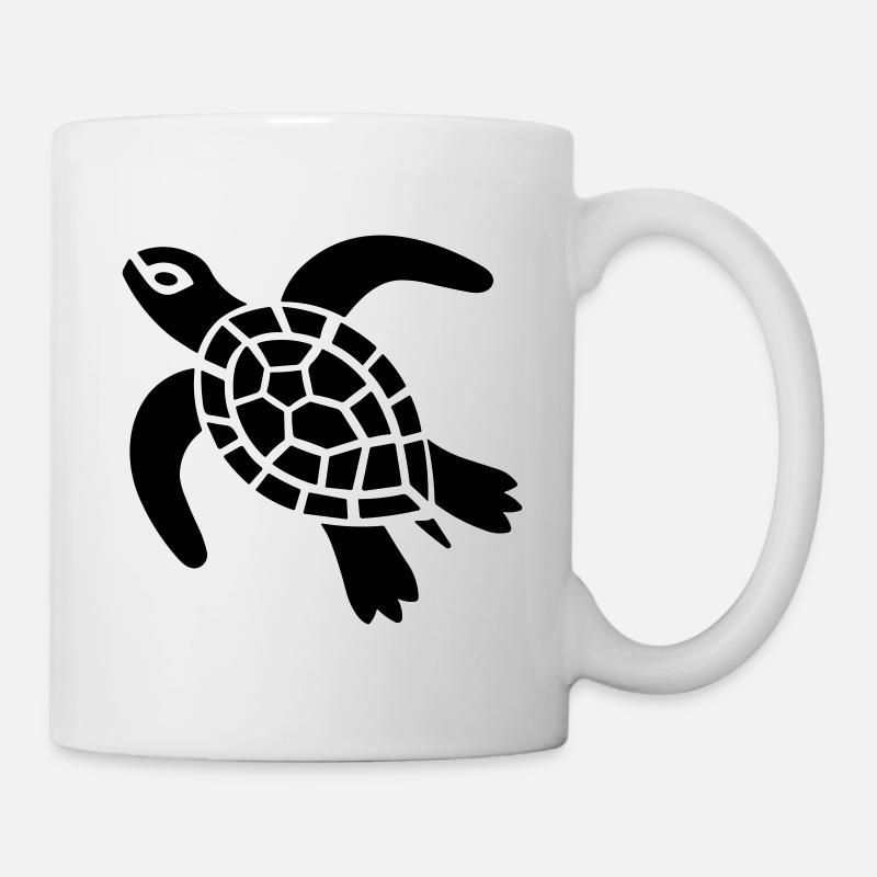 Schildkröte - Tasse - Weiß