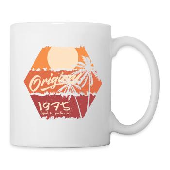 Original 1975 Retro 1975 Geburtstagsgeschenk - Tasse - Weiß - Rechts