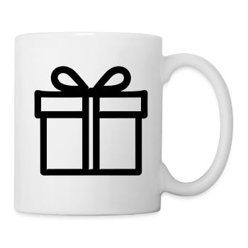 Kleine Geschenkbox - Tasse - Weiß - Rechts