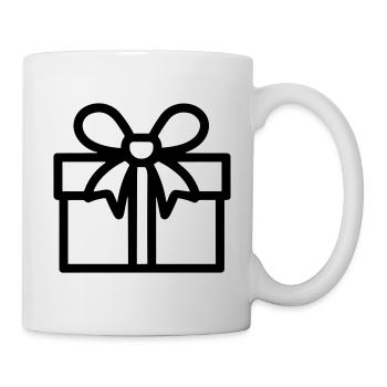 Kleine Geschenkbox - Tasse - Weiß - Rechts